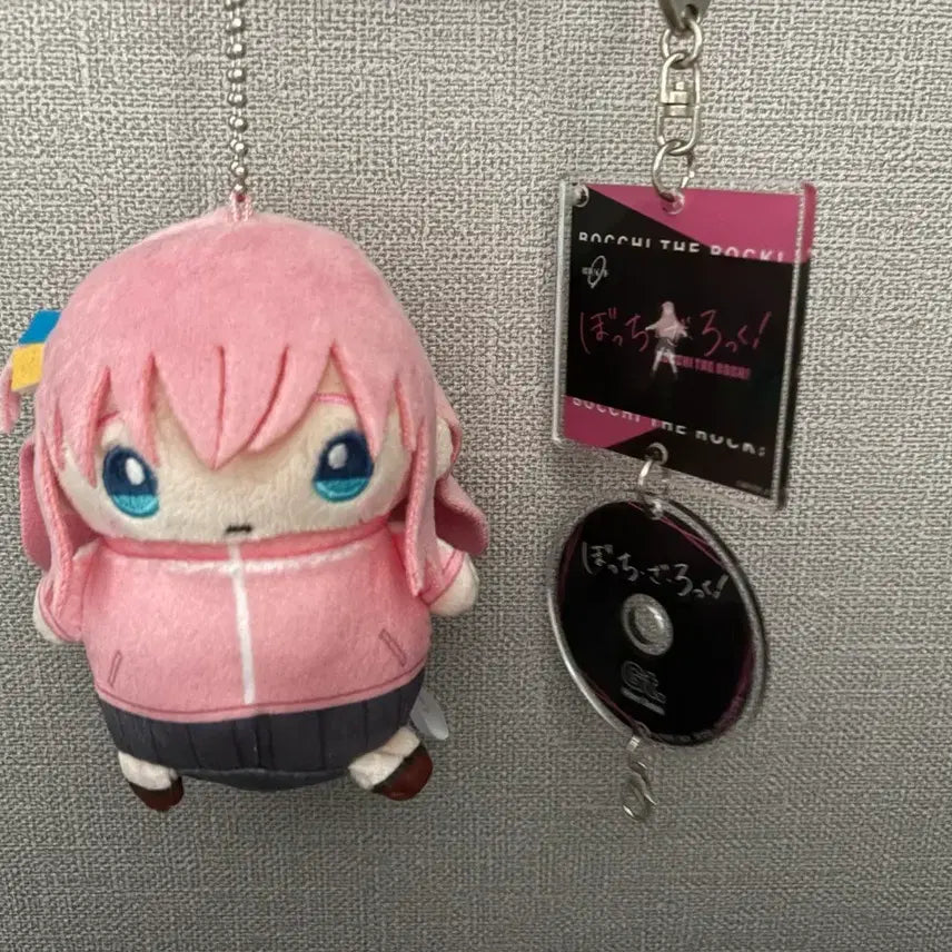 [BUNJANG] Bocchi the Rock! Plush Doll &amp; Keychain Set / 봇치 더 록 인형 + 키링
