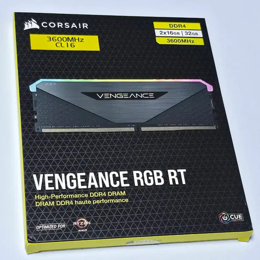 [BUNJANG] Corsair DDR4 32GB 3600MHz CL16 RGB RT RAM / 새제품!AMD커세어DDR4 32GB 3600MHz CL16 