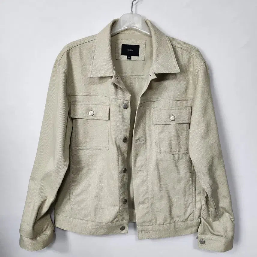 [BUNJANG] TOPTEN Beige Trucker Jacket L / 탑텐 베이지 트러커 자켓 100 L 새제품급