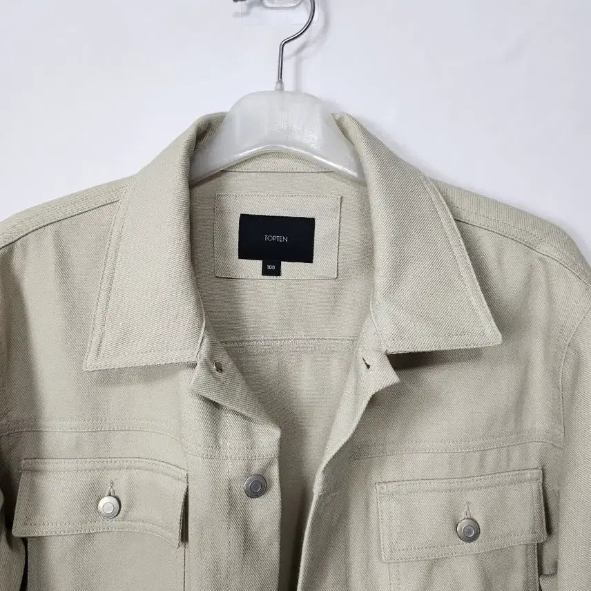 [BUNJANG] TOPTEN Beige Trucker Jacket L / 탑텐 베이지 트러커 자켓 100 L 새제품급