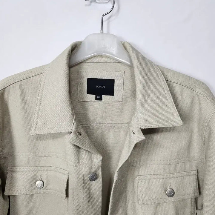 [BUNJANG] TOPTEN Beige Trucker Jacket L / 탑텐 베이지 트러커 자켓 100 L 새제품급