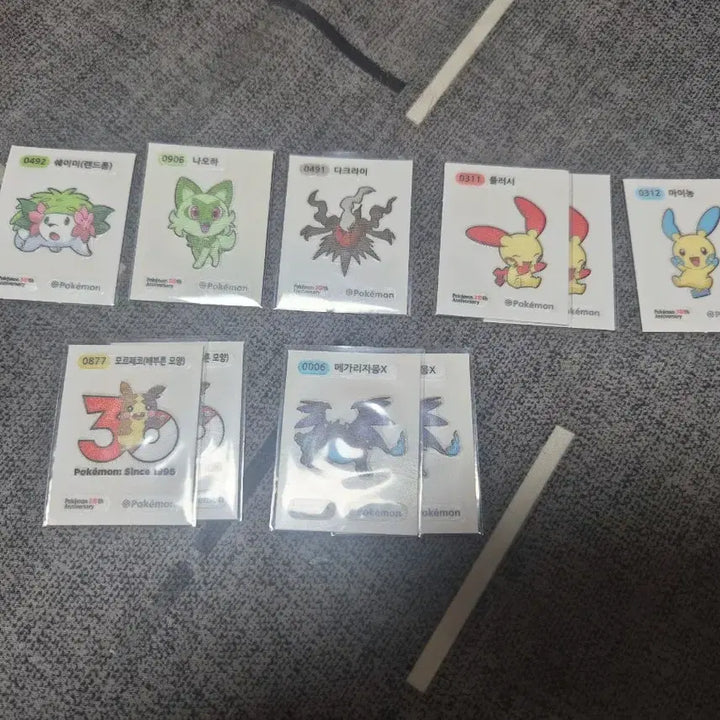 [BUNJANG] Pokemon Bread 30th Anniversary Sticke / 교환 아트웍 30주년 포켓몬빵 띠부띠부씰 띠부씰
