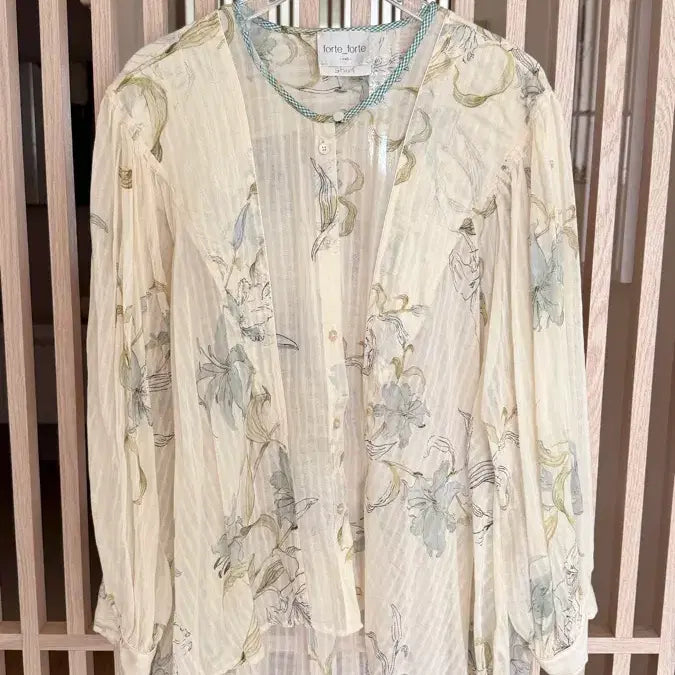 [BUNJANG] Forte Forte Flower Pattern Silk Blouse / forte forte 플라워 패턴 실크 블라우스