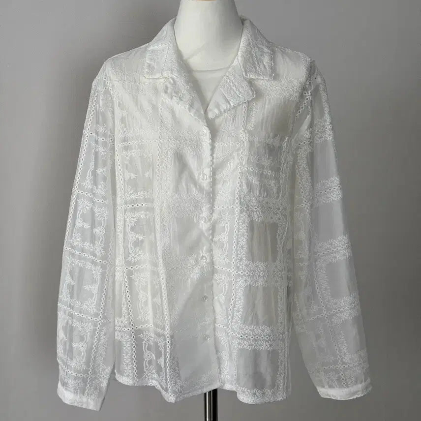 [BUNJANG] Ourhope Lace Shirt / (한번착용) 아워호프 레이스 셔츠 / 정가139,000원