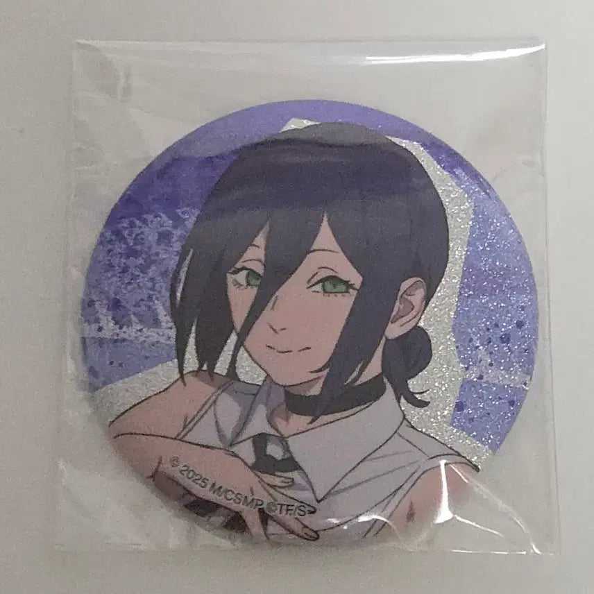 [BUNJANG] Chainsaw Man Ryza Glitter Can Badge / 체인소맨 레제 글리터 캔뱃지 캔배지