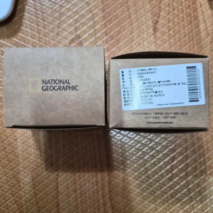 [BUNJANG] National Geographic Crew Socks (2 Set Bundle) / 내셔널지오그래픽 크루삭스 N265APE493 미사용 2세트일괄