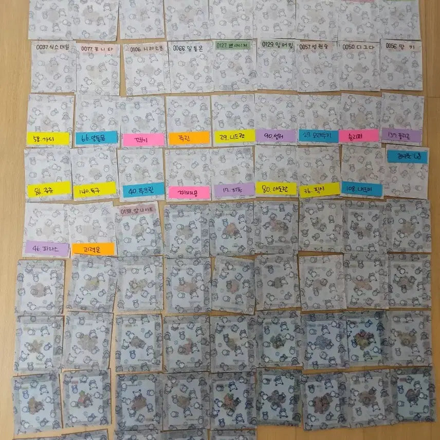 [BUNJANG] Pokemon Sticker Collection - 86 Sealed Stickers / 포켓몬 띠부 픽셀 미개봉 86장