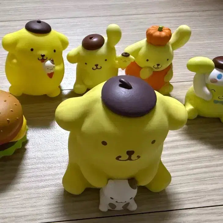 [BUNJANG] Sanrio Pompompurin Gacha Figures Bundle Set / 산리오 폼폼푸린 가챠 피규어 일괄