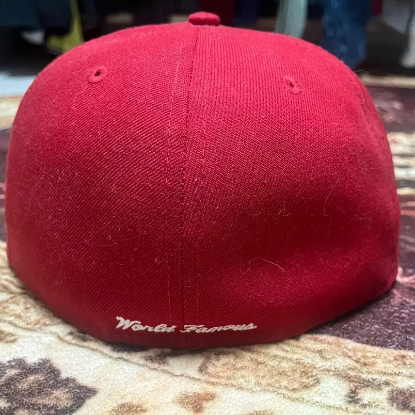 [BUNJANG] Supreme New Era 59FIFTY Fitted Cap Red / 슈프림 뉴에라 7 3/8