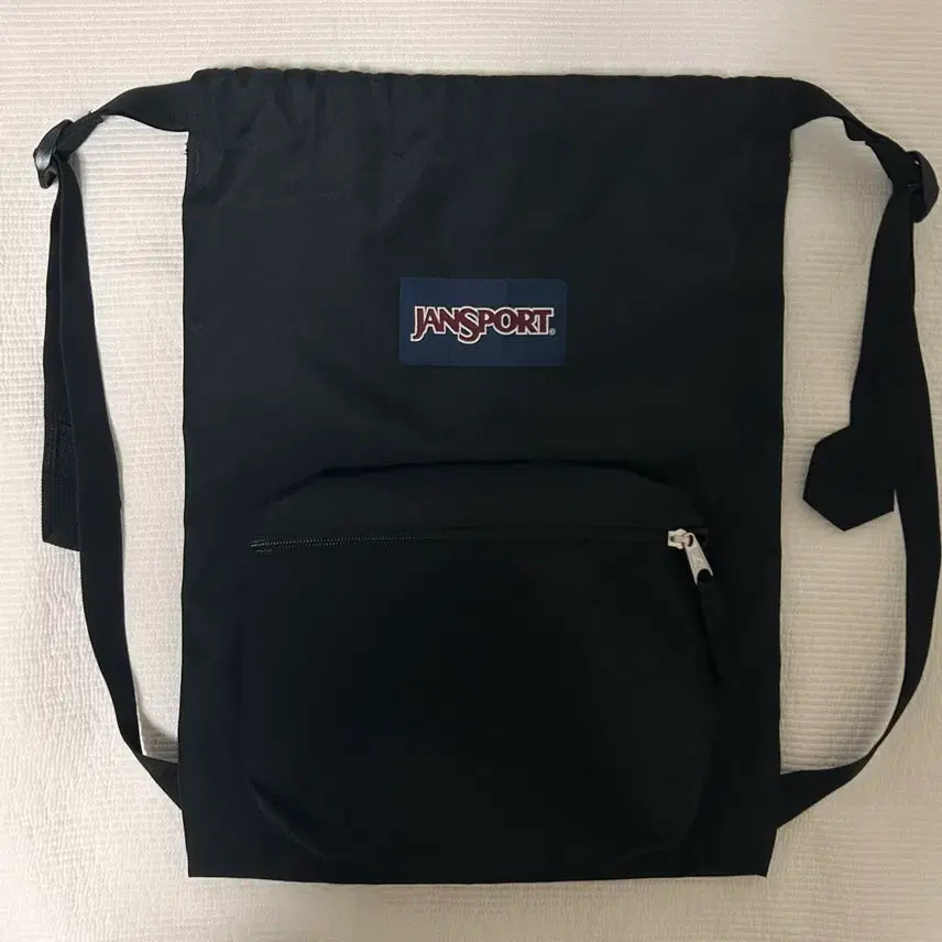 [BUNJANG] JanSport Drawstring Backpack Black / 잔스포츠 드로우색 백팩 블랙