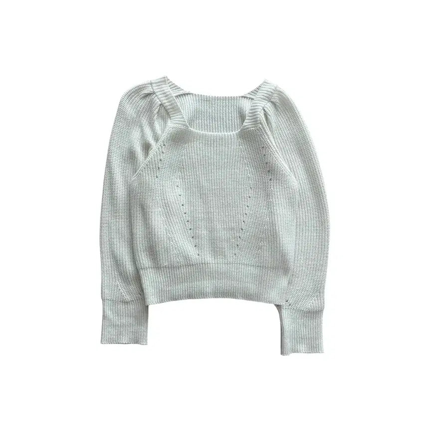[BUNJANG] Vintage Square Neck Knit / Vintage 스퀘어넥 니트