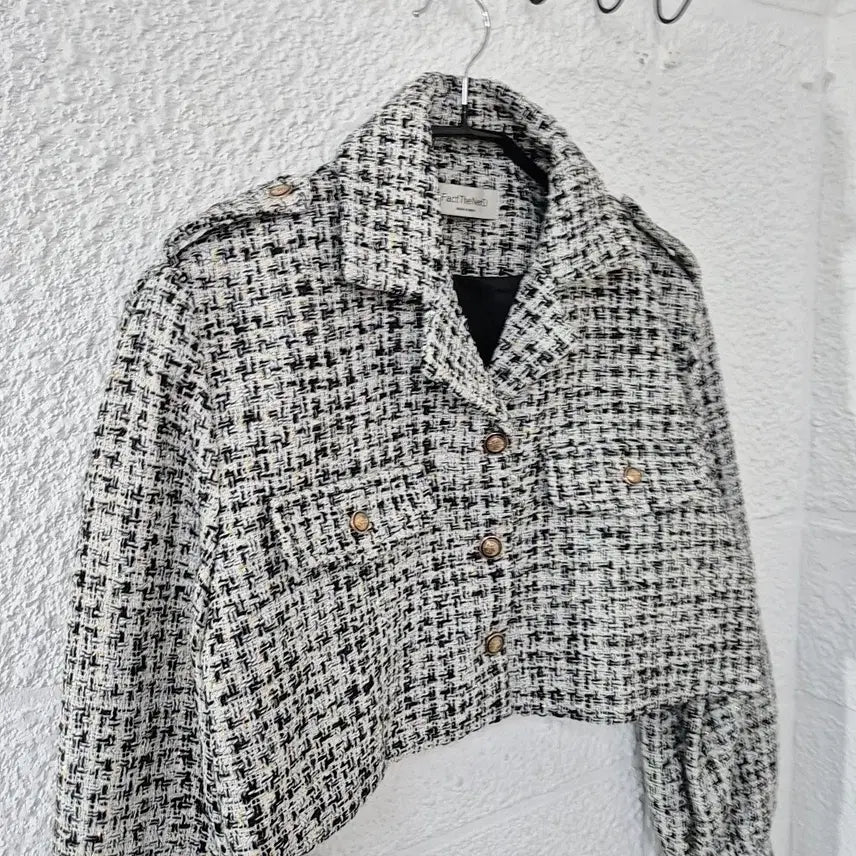 [BUNJANG] Factonald Tweed Crop Jacket / 팩더널드 트위드 크롭 자켓