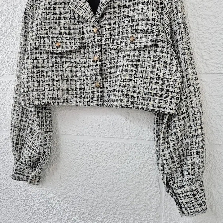 [BUNJANG] Factonald Tweed Crop Jacket / 팩더널드 트위드 크롭 자켓