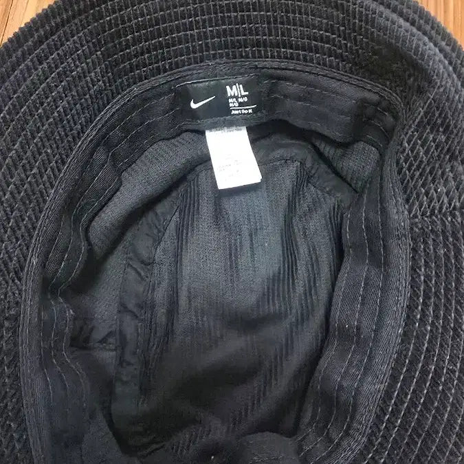 [BUNJANG] Nike Corduroy Black Bucket Hat / 나이키 코듀로이 블랙 버킷햇