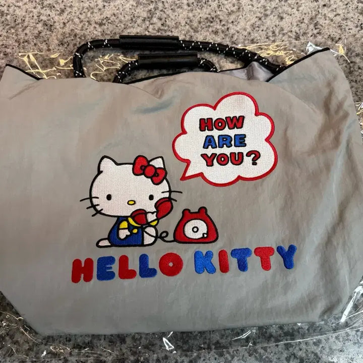 [BUNJANG] Hello Kitty Grey Tote Bag / (정품) 헬로키티 그레이 토트백
