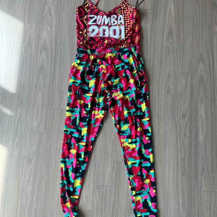 [BUNJANG] Zumba 2001 Romper Jumpsuit Size S / Zumba 줌바 2001 롬퍼 점프수트 S사이즈