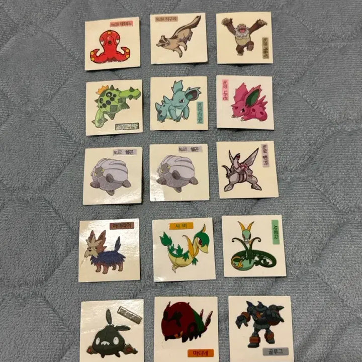 [BUNJANG] Shani 2015 Pokemon Bread Vintage Stickers / 샤니 2015 포켓몬빵 고전 포켓몬 띠부씰 스티커