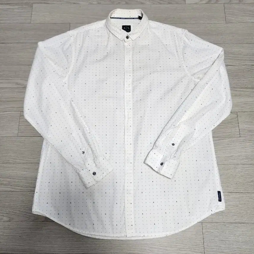 [BUNJANG] Armani Exchange Logo Pattern Long Sleeve Shirt (2XL) / (2XL)아르마니 익스체인지 로고 패턴 남성 셔츠
