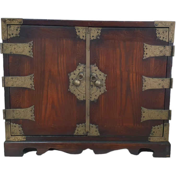 [BUNJANG] Zelkova Wood Grain "Gakgae Suri" Chest Antique Furniture / 느티나무결이 아름다운 각개수리함 고가구