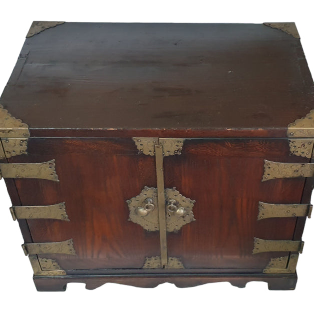 [BUNJANG] Zelkova Wood Grain "Gakgae Suri" Chest Antique Furniture / 느티나무결이 아름다운 각개수리함 고가구