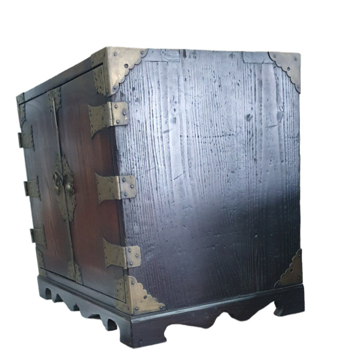 [BUNJANG] Zelkova Wood Grain "Gakgae Suri" Chest Antique Furniture / 느티나무결이 아름다운 각개수리함 고가구
