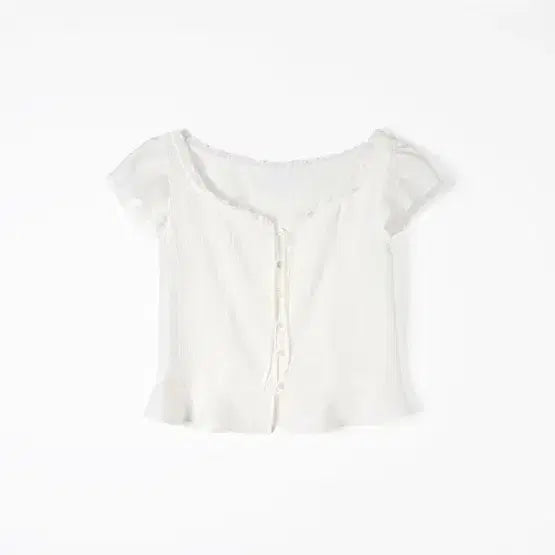 [BUNJANG] Le Bain Pearl Crinkled Blouse (White) / 르베인 Pearl Crinkled Blouse(White) M 블라우스