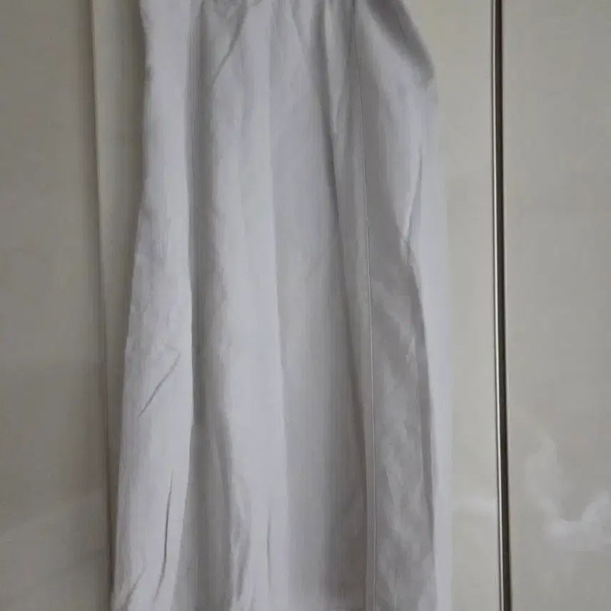 [BUNJANG] Ivory Linen Long Skirt / 아이보리 린넨 롱 스커트