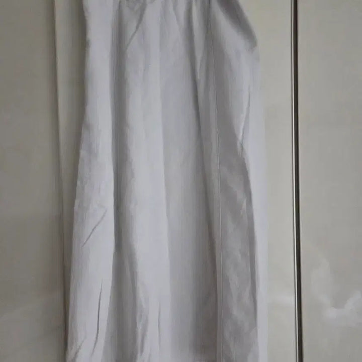 [BUNJANG] Ivory Linen Long Skirt / 아이보리 린넨 롱 스커트