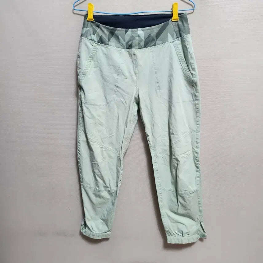 [BUNJANG] Mint Baggy Fit Cotton Pants / 민트색 배기핏 여성 바지