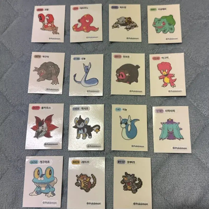 [BUNJANG] Pokemon Bread Stickers / 포켓몬스터 빵 띠부씰 스티커