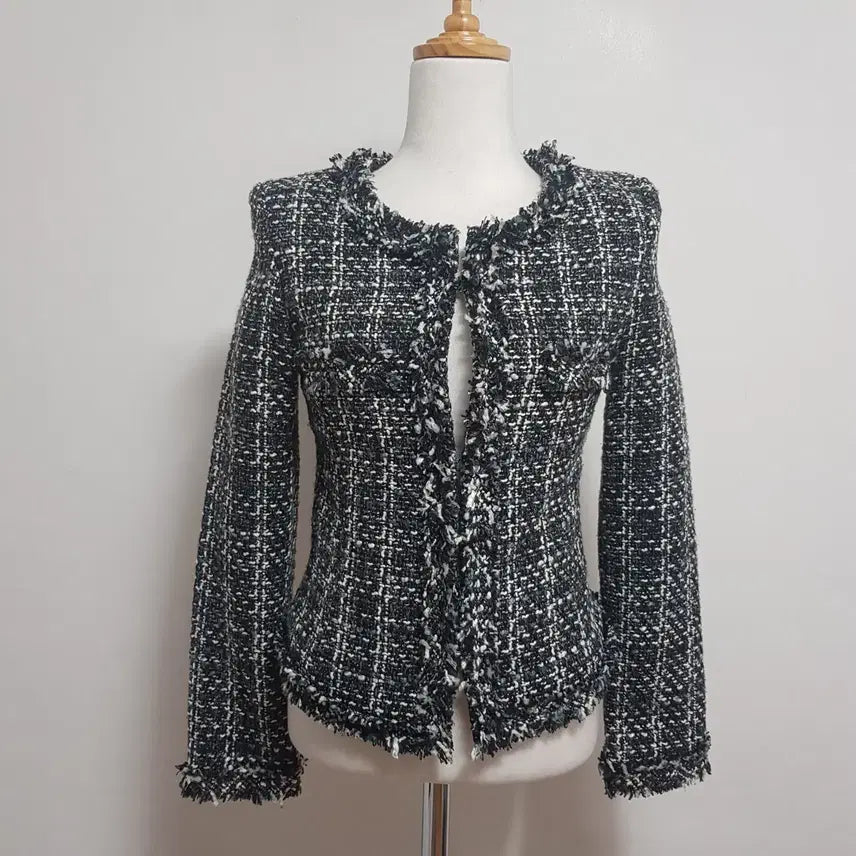 [BUNJANG] Lily Blanc Tweed Jacket Size S / 9041/LILYBLANC 여 S사이즈 트위드자켓/내옷방