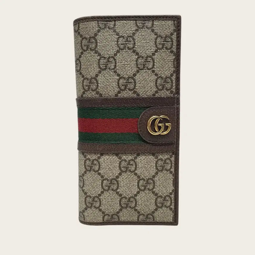 [BUNJANG] Gucci Ophidia GG Supreme Canvas Long Wallet / 구찌 GG슈프림 캔버스 오피디아 웹 장지갑