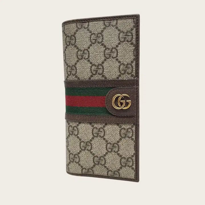 [BUNJANG] Gucci Ophidia GG Supreme Canvas Long Wallet / 구찌 GG슈프림 캔버스 오피디아 웹 장지갑