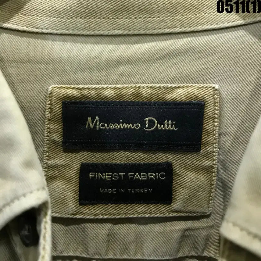 [BUNJANG] Massimo Dutti Khaki Slim Fit Shirt (M) / 마시모두띠 셔츠 카키색 남방 m