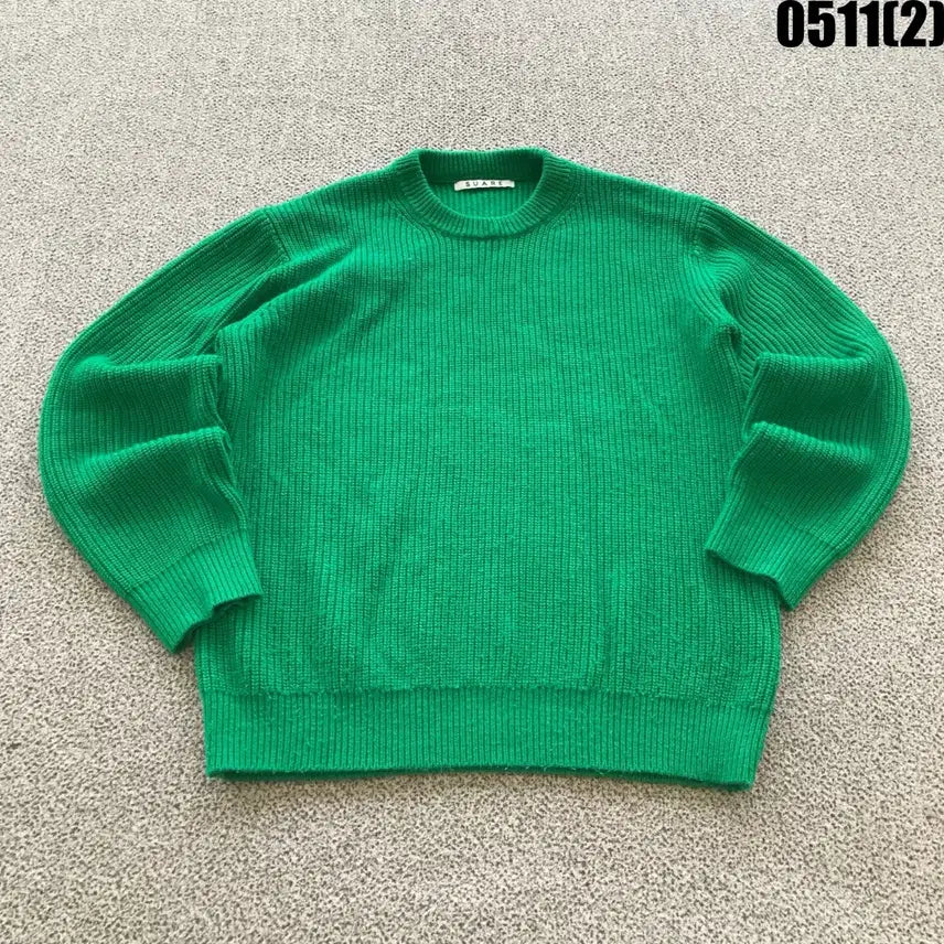 [BUNJANG] SUARE Green Knit Sweater L / SUARE 그린 니트 스웨터 L