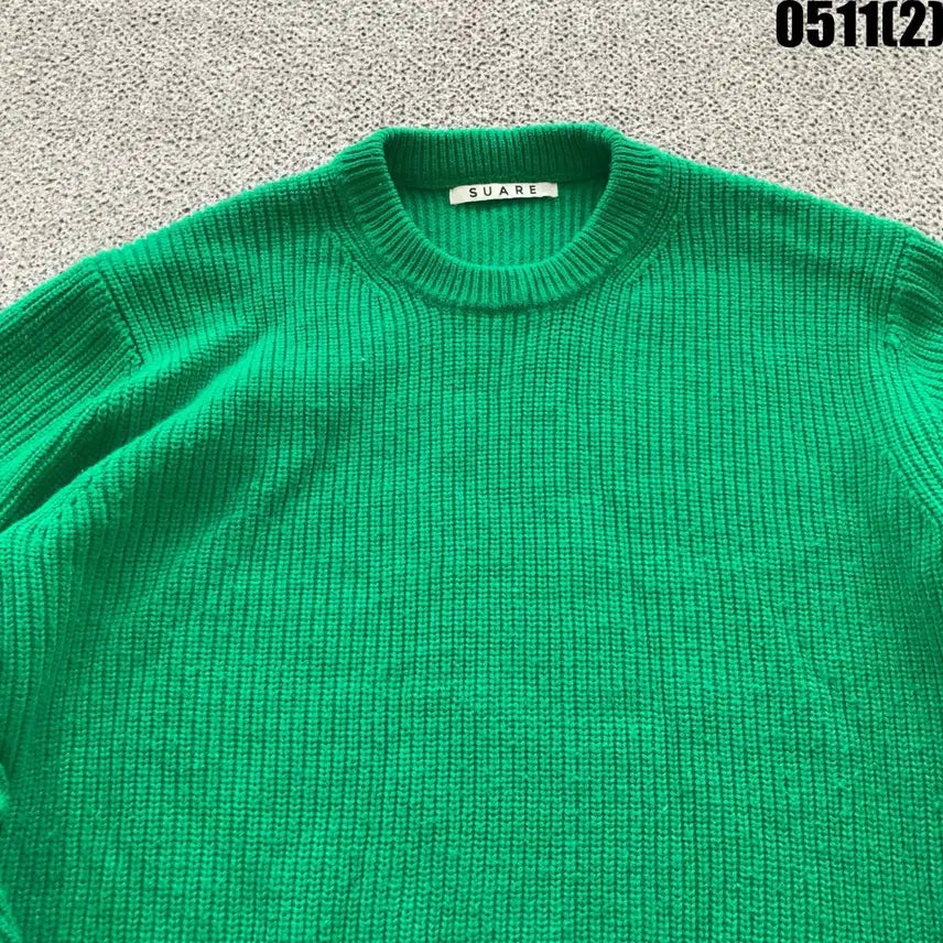[BUNJANG] SUARE Green Knit Sweater L / SUARE 그린 니트 스웨터 L