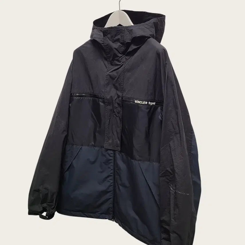 [BUNJANG] Moncler x Fragment Warren Windbreaker Jacket Black Navy Size 3 / [3] 몽클레어 X 프라그먼트 블랙 네이비 워렌 바람막이 자켓
