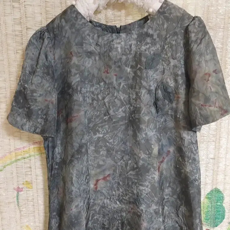 [BUNJANG] Pattern Print Rayon Maxi Dress / 인견 패턴 프린트 원피스