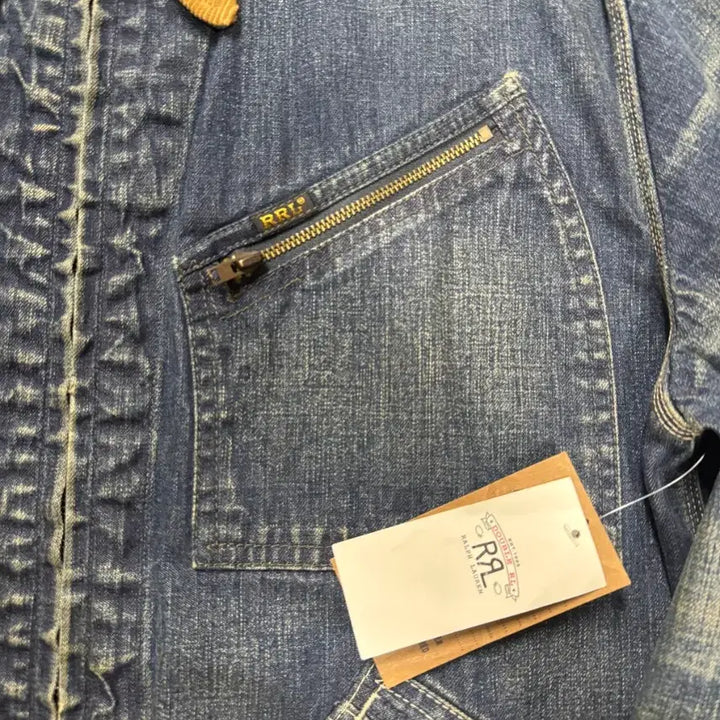 [BUNJANG] RRL Stormrider Denim Jacket L / [새상품] RRL 스톰라이더 데님 자켓 L