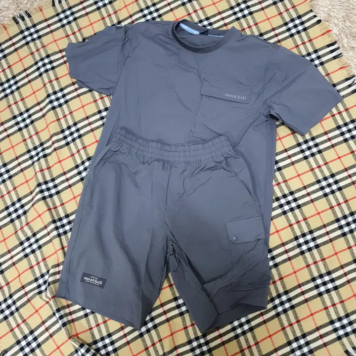 [BUNJANG] Montbell Woven Short Sleeve Setup Set / 주-43 몽벨 우븐 반팔 셋업 세트
