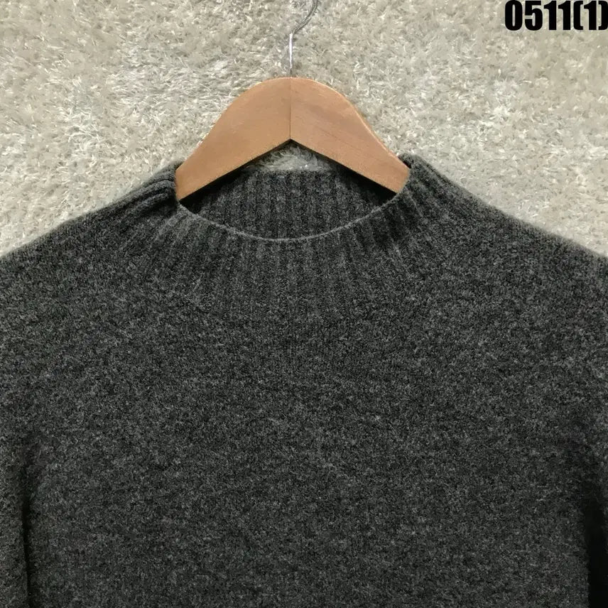 [BUNJANG] Zara Grey Mock Neck Knit Sweater (S) / 자라 회색 모크넥 니트 스웨터 s