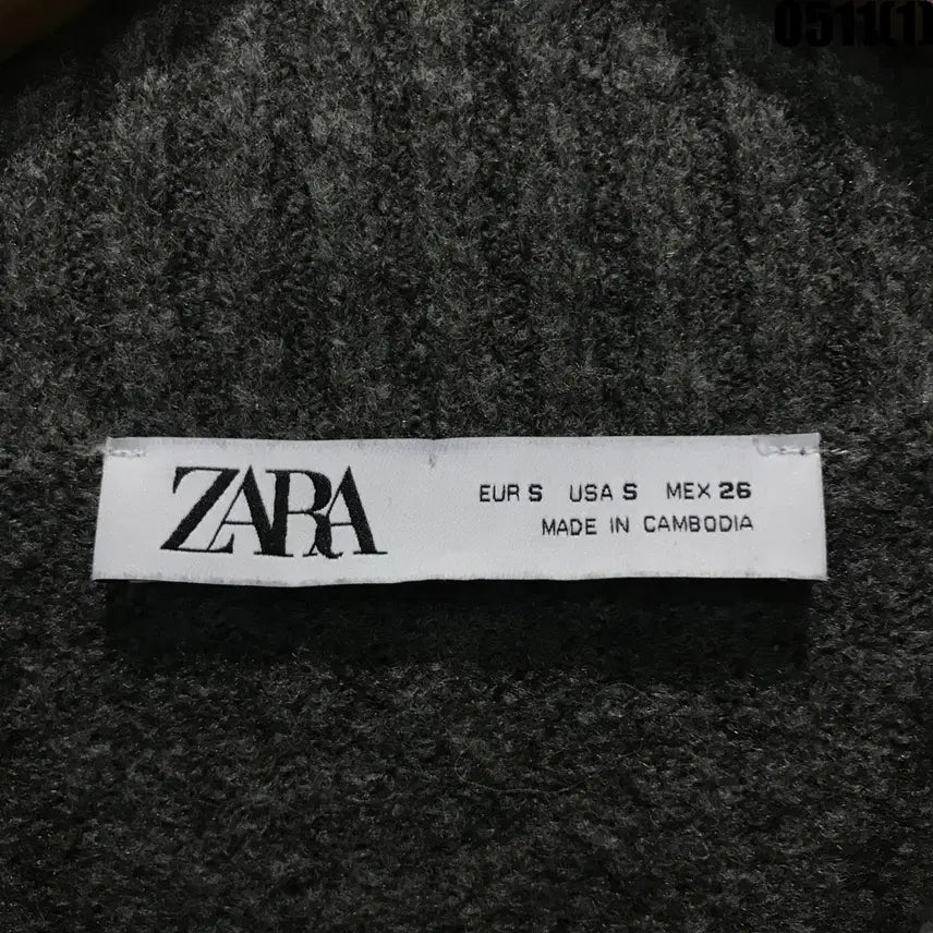 [BUNJANG] Zara Grey Mock Neck Knit Sweater (S) / 자라 회색 모크넥 니트 스웨터 s