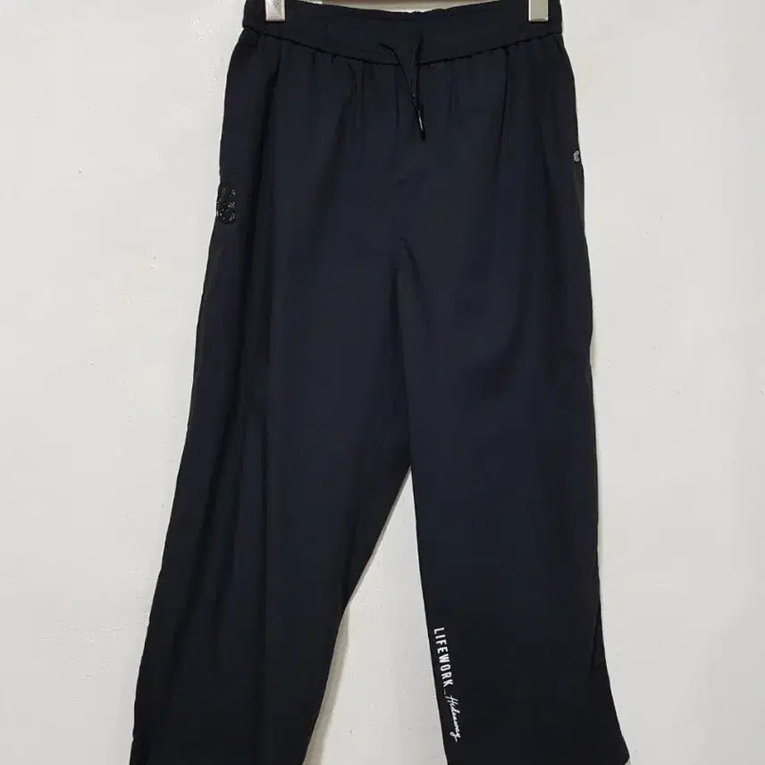 [BUNJANG] Life Work 8-Panel Banding Pants (Size 55-66) / 라이프워크 블랙 8부밴딩팬츠 55-66 적당