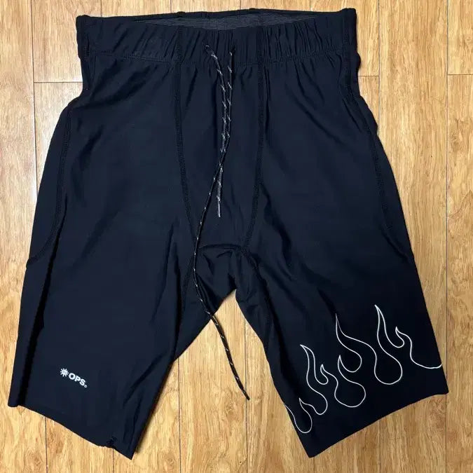 [BUNJANG] OPS Flame Half Tights M Black / OPS 볼꽃하프타이즈 M 블랙