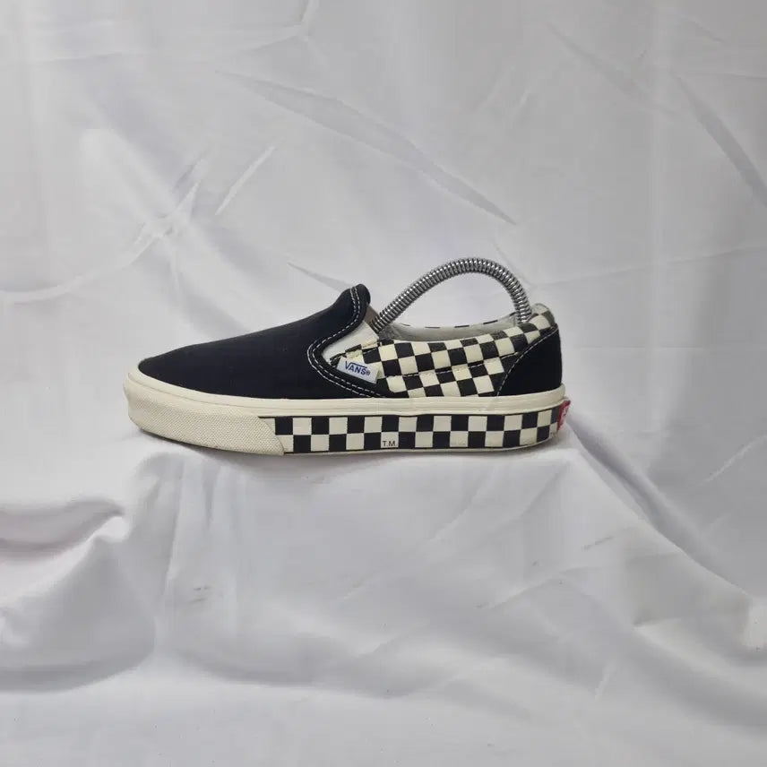 [BUNJANG] Vans Sidewall Checkerboard Slip-On Sneakers / 빈티지하서 230 반스 사이드월 체커보드 슬립온 스니커즈