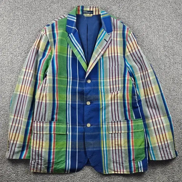 [BUNJANG] Polo Ralph Lauren Multi Check Blazer Jacket XL / 폴로랄프로렌 블레이져 자켓 ( XL ) / 12178