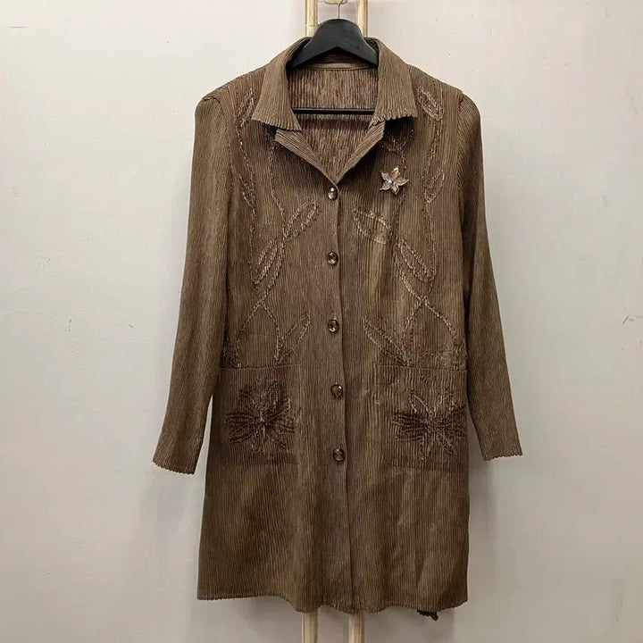 [BUNJANG] Long Cardigan Size 55-66 / 쭈글이 롱 가디건 55~66