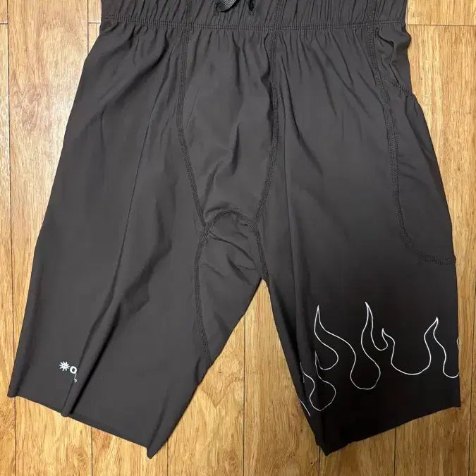 [BUNJANG] OPS Flame Half Tights M Brown / OPS 불꽃하프타이즈 M 브라운