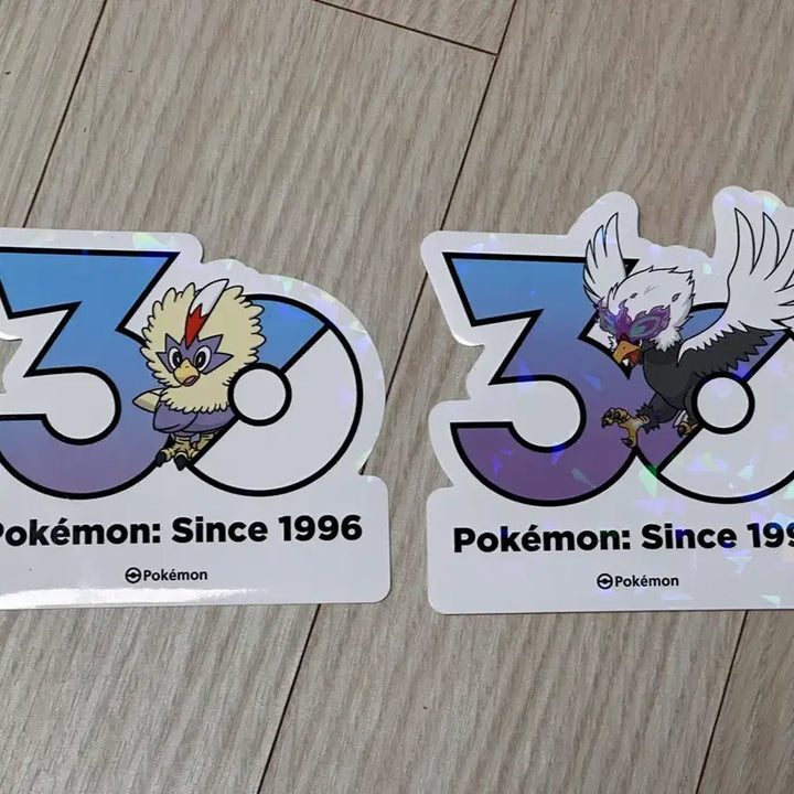 [BUNJANG] Pokemon 30th Anniversary Logo Sticker Hisuian Decidueye Evolution Set / 포켓몬 30주년 로고 스티커 수리둥보 히스이 워글 진화 세트