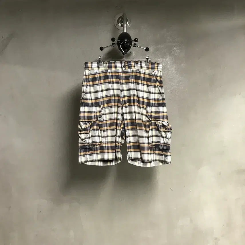 [BUNJANG] Polo Ralph Lauren Checked Cargo Shorts Size 32 / 폴로 랄프로렌 체크 카고 반바지 32